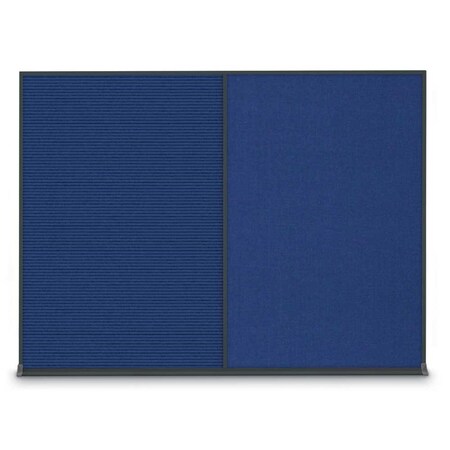 United Visual Products Double Door Radius Plus Corkboard, 48"X, UV8003PLUS-WHITE-APRICOT UV8003PLUS-WHITE-APRICOT